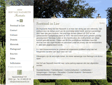 Tablet Screenshot of hofvannazareth.be